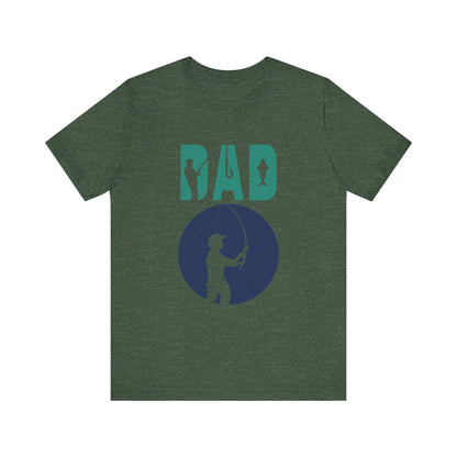 Fishing Dad Tee - Unisex Jersey Short Sleeve T-Shirt for Father's Day, Fishing Lover Gift, Dad's Birthday, Casual Wear, Gift for Him