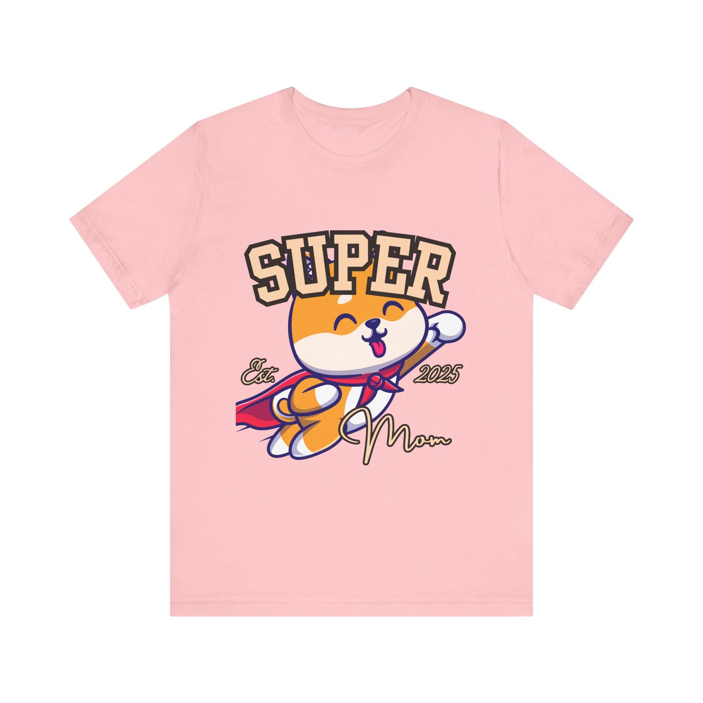 Super Hero Mom Tee, Cute Cat T-Shirt, Gift for Cat Lovers, Casual Wear, Fun Unisex Shirt, Birthday Celebration Tee