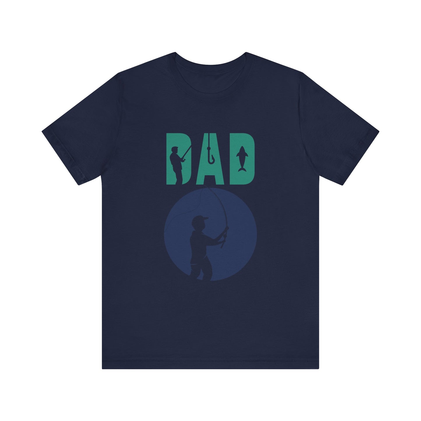 Fishing Dad Tee - Unisex Jersey Short Sleeve T-Shirt for Father's Day, Fishing Lover Gift, Dad's Birthday, Casual Wear, Gift for Him