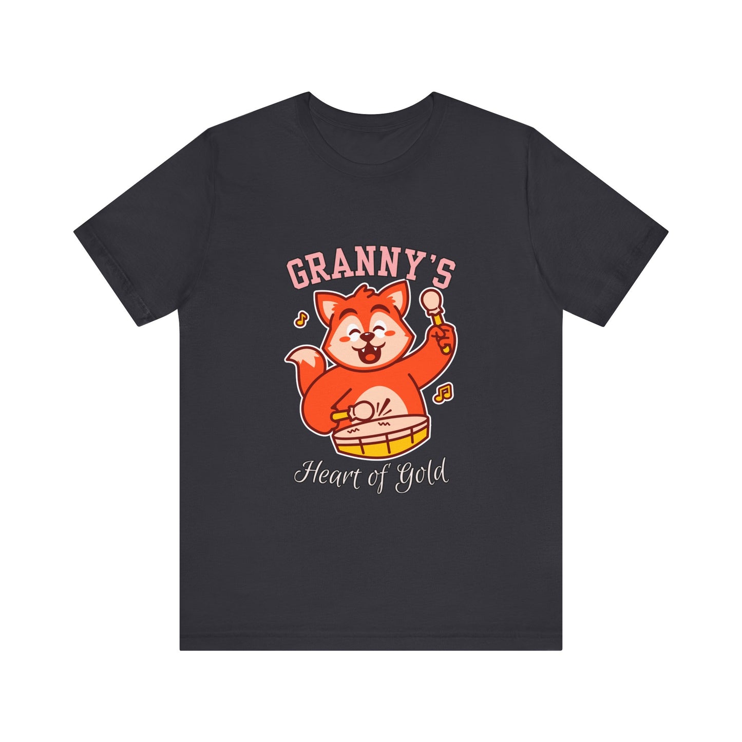 Granny's Heart of Gold Tee, Cute Graphic T-Shirt, Gift for Grandma, Casual Wear, Family Celebration Shirt
