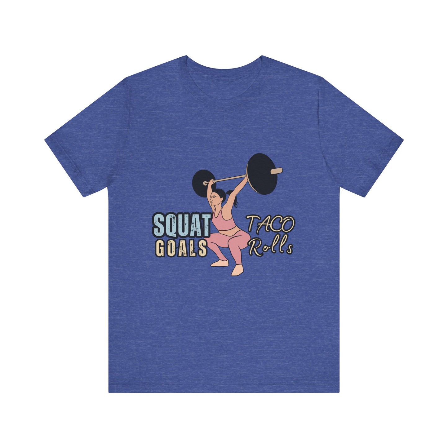 Squat Goals Unisex Jersey Tee, Funny Workout Shirt, Fitness Gift, Gym Apparel, Weightlifting Top, Motivational Tee