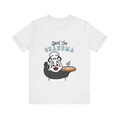 Cute Grandma Cooking Tee, Fun Family Gift, Unisex T-Shirt, Cute Chef Panda Design, Birthday, Mother's Day, Casual Wear