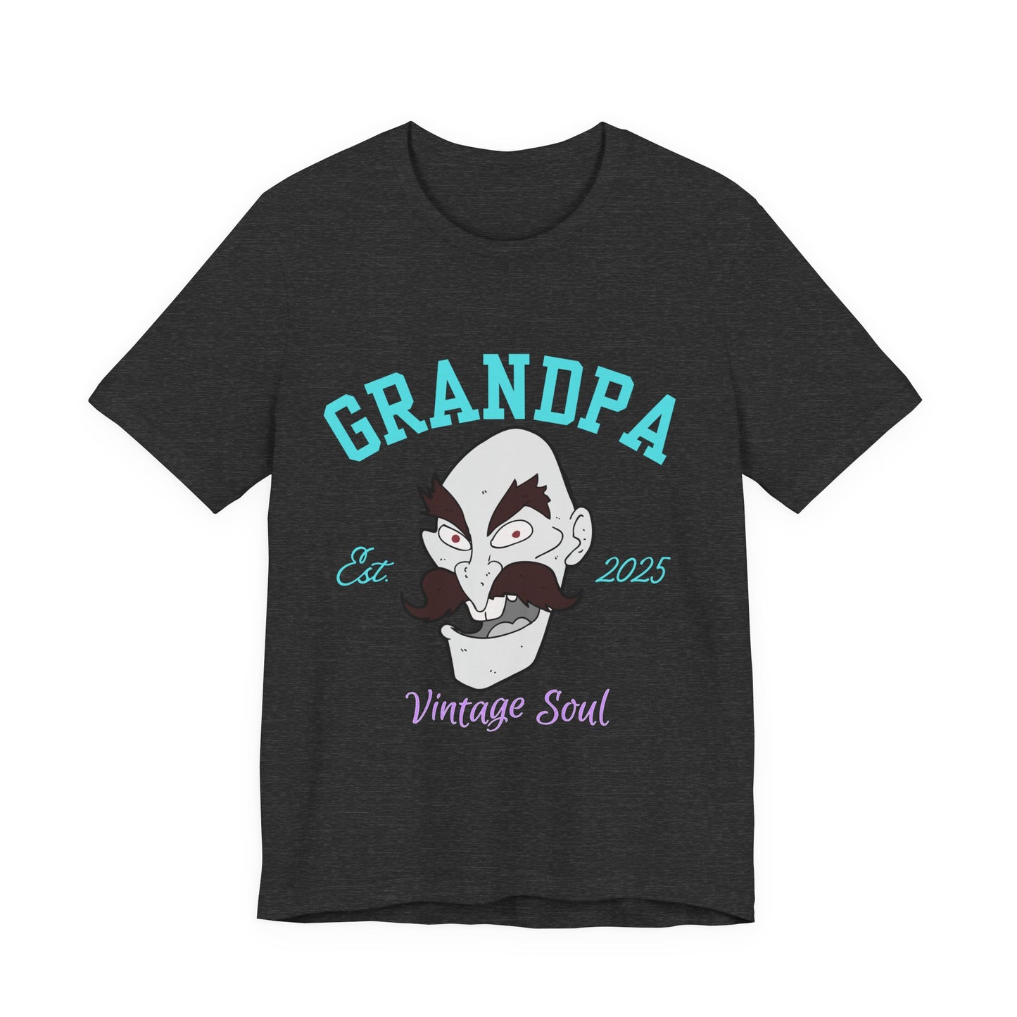 Grandpa Est 2025 Vintage Soul Tee, Funny Grandpa Gift, Unisex T-Shirt, Father's Day, Vintage Style, Gift for Grandpa
