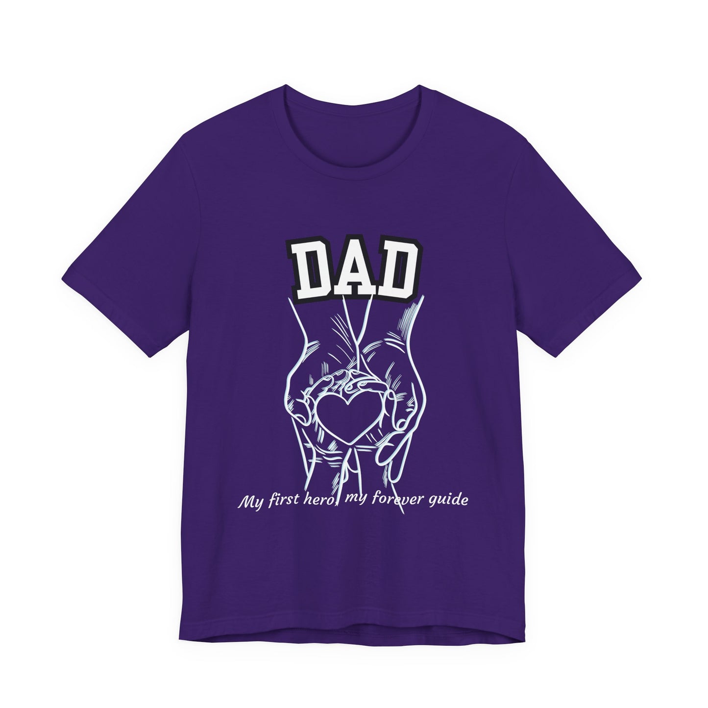 Heartfelt Dad's Love Tee, Gift for Dad, Unisex Tee with Heart Design, Birthday Gift, Casual Wear