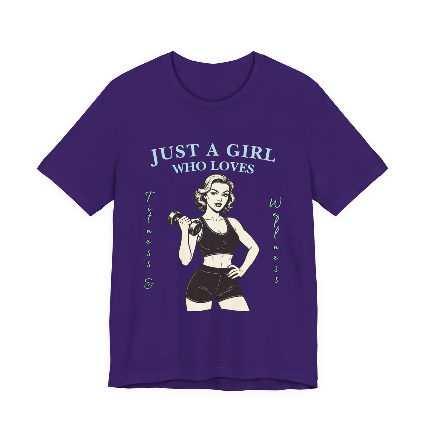 Fitness Lover's Unisex Tee - Perfect for Gym Buffs, Workout, Fitness Enthusiasts, Gift for Her, Casual Wear, Just A Girl Who Loves Fitness