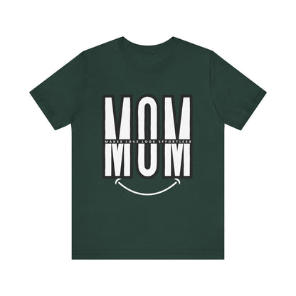 Mom Life Short Sleeve Tee - Perfect Gift for Mothers, Mother's Day, Casual Wear, Family Gatherings, Unique Mom Shirt