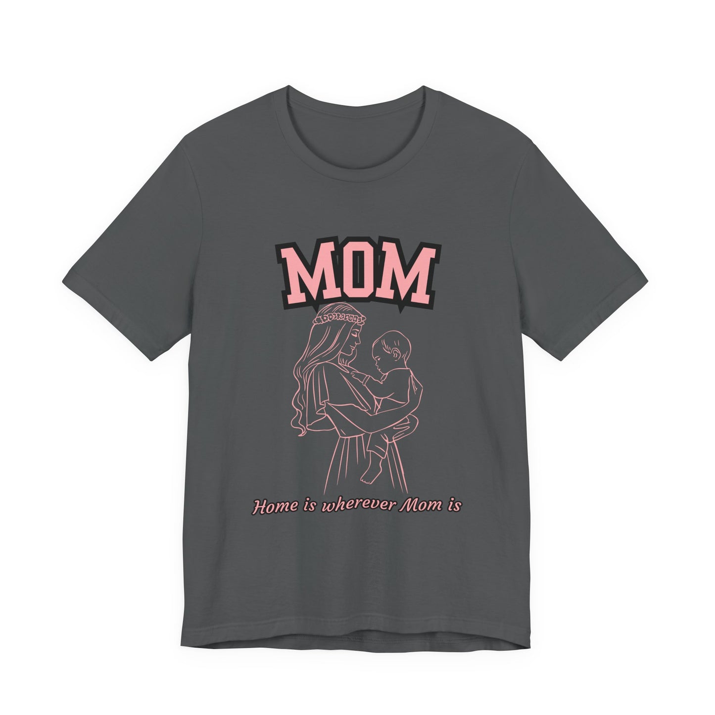 Mom Love Unisex Jersey Tee, Cute Gift for Mom, Mother’s Day Shirt, Casual Family Tee, Soft Cotton Top
