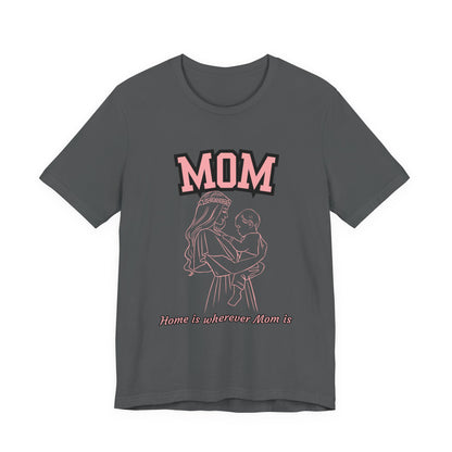 Mom Love Unisex Jersey Tee, Cute Gift for Mom, Mother’s Day Shirt, Casual Family Tee, Soft Cotton Top