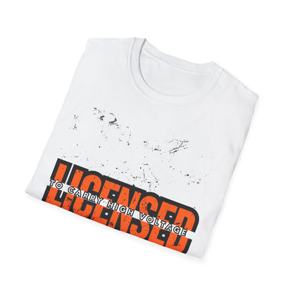 Licensed Electrician Vintage Style Unisex T-Shirt, Casual Wear, Graphic Tee for Everyday Use, Gift for Friends, Trendy Apparel