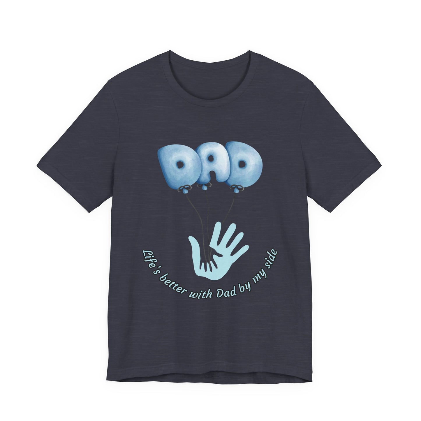 Dad Balloon Tee, Father’s Day Gift, Unisex T-Shirt, Birthday Present, Love for Dad, Family Celebration Apparel