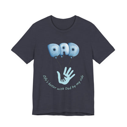 Dad Balloon Tee, Father’s Day Gift, Unisex T-Shirt, Birthday Present, Love for Dad, Family Celebration Apparel