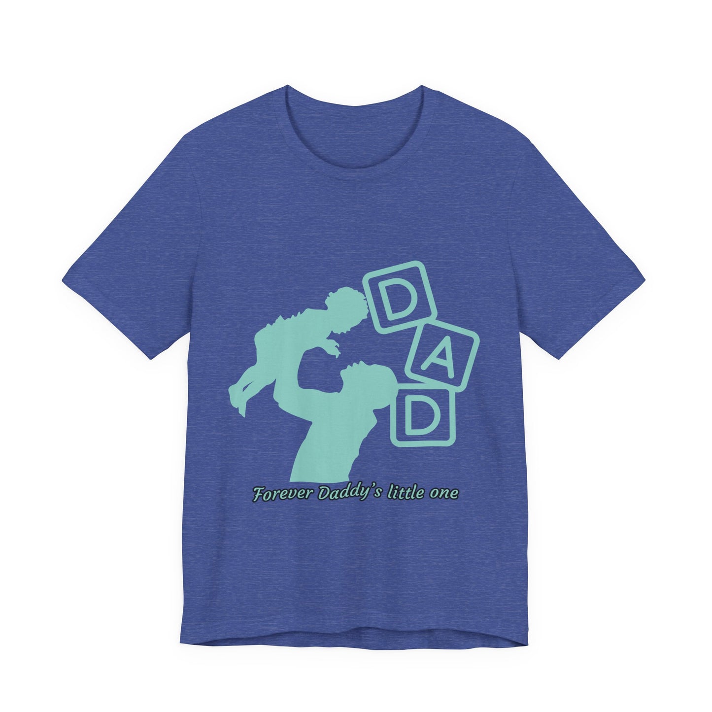 Dad and Child Love Tee, Father's Day Gift, Unisex Jersey T-Shirt, Family Bonding, Casual Wear, Forever Daddy's Little One