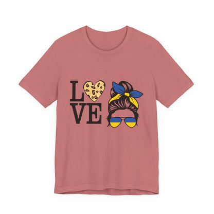 Stylish Love Graphic Tee, Casual Shirt, Gift for Her, Summer Fashion, Trendy Outfit, Valentine's Day, Birthday Gift