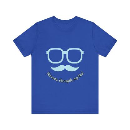 Dad Myth Short Sleeve Tee, Father's Day Gift, Unisex T-Shirt, Funny Dad Shirt, Casual Dad Apparel, Gift for Him