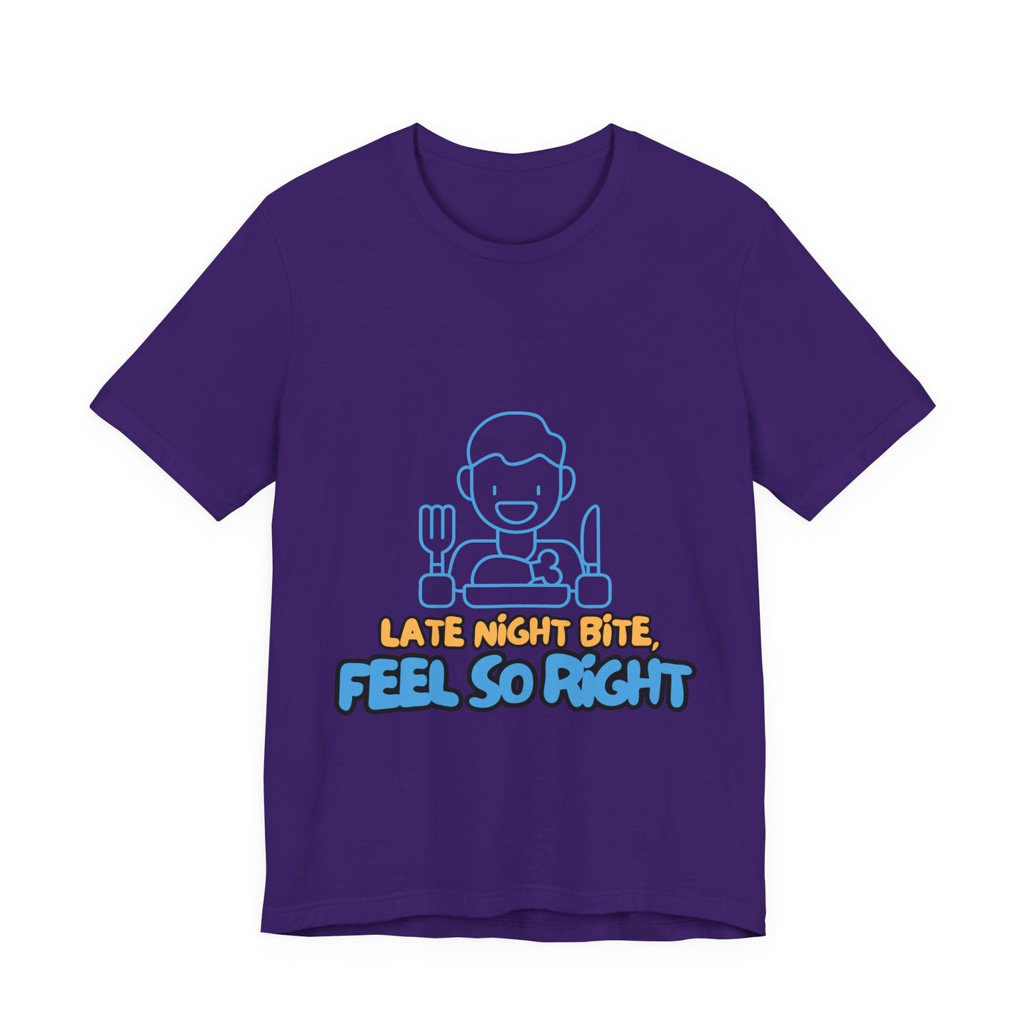 Late Night Bite Unisex Tee, Funny Foodie T-Shirt, Casual Dining Shirt, Gift for Food Lovers, Men’s/Female Tops