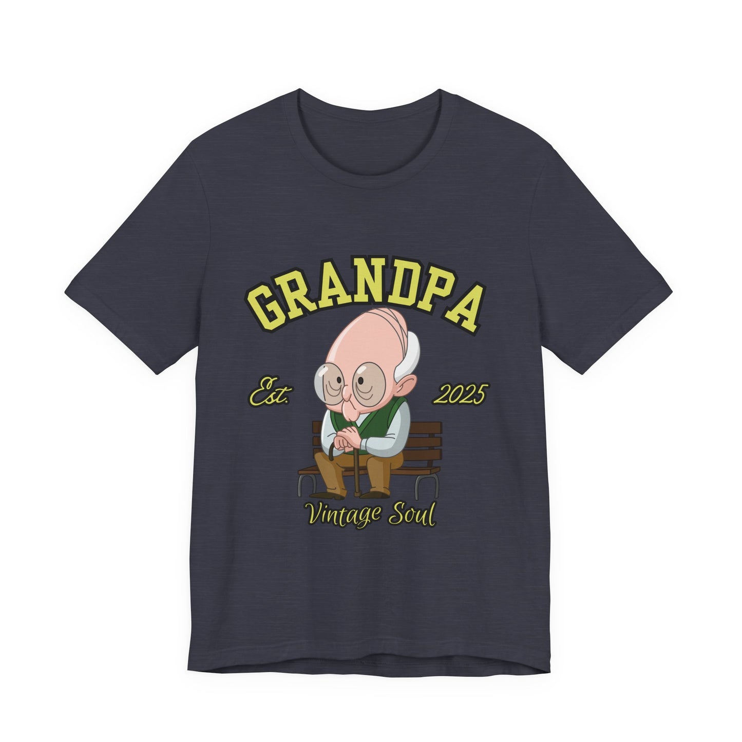 Vintage Grandpa Tee, Unisex Short Sleeve T-Shirt, Gift for Grandpa, Father's Day Outfit, Family Reunion Apparel, Nostalgic T-Shirt