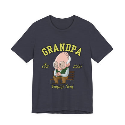 Vintage Grandpa Tee, Unisex Short Sleeve T-Shirt, Gift for Grandpa, Father's Day Outfit, Family Reunion Apparel, Nostalgic T-Shirt