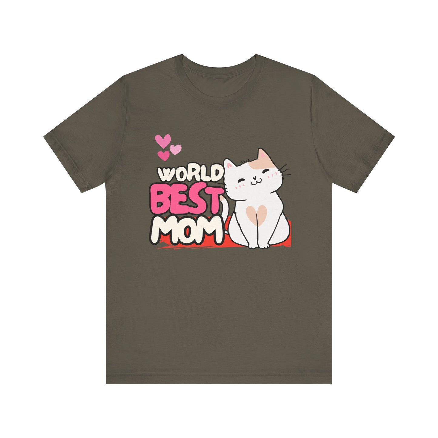 World's Best Mom Kitty Cat Tee, Unisex T-Shirt for Cat Lovers, Mother's Day Gift, Casual Wear, Kids and Moms Matching Shirts, Cute Pet Lover [...]