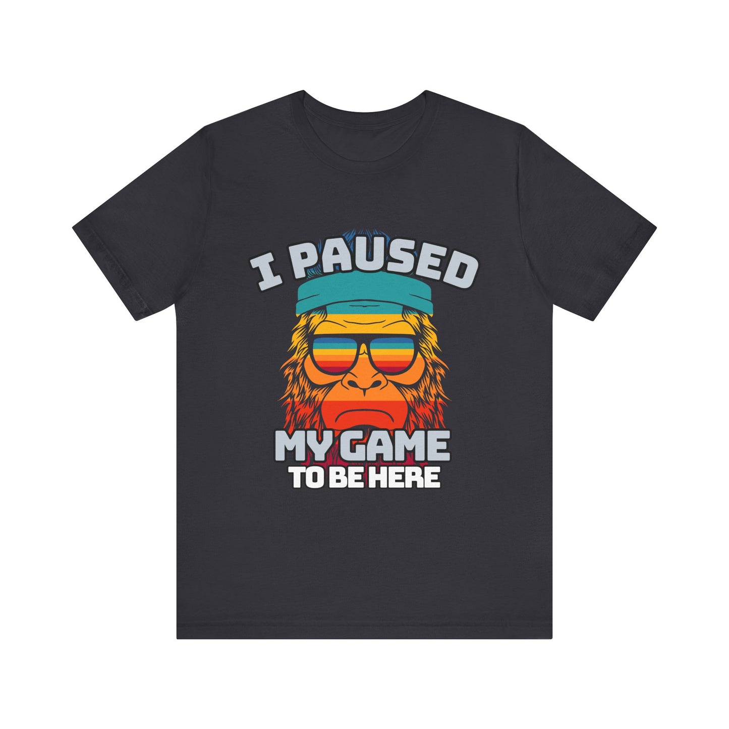 Funny Gamer Tee - I Paused My Game To Be Here, Gaming Shirt, Unisex T-Shirt, Gift for Gamers, Casual Summer Wear, Vintage Gaming Apparel