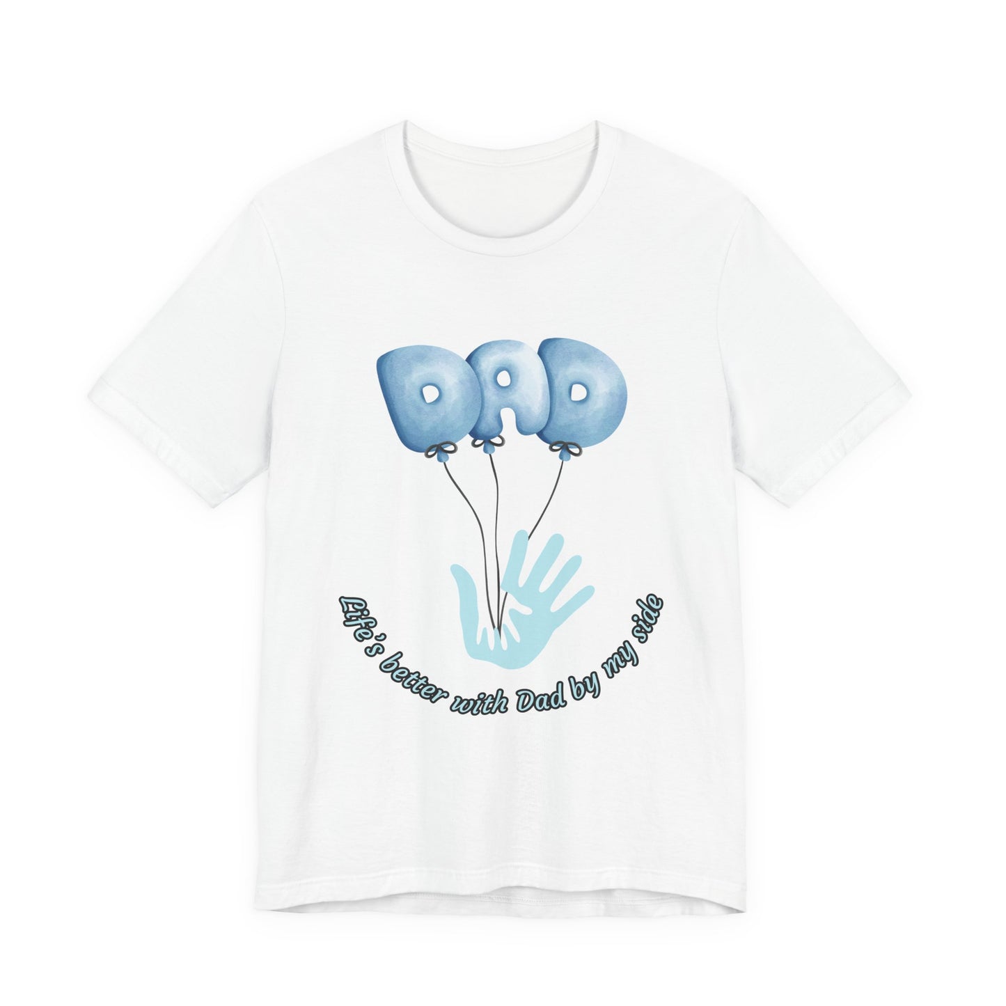 Dad Balloon Tee, Father’s Day Gift, Unisex T-Shirt, Birthday Present, Love for Dad, Family Celebration Apparel