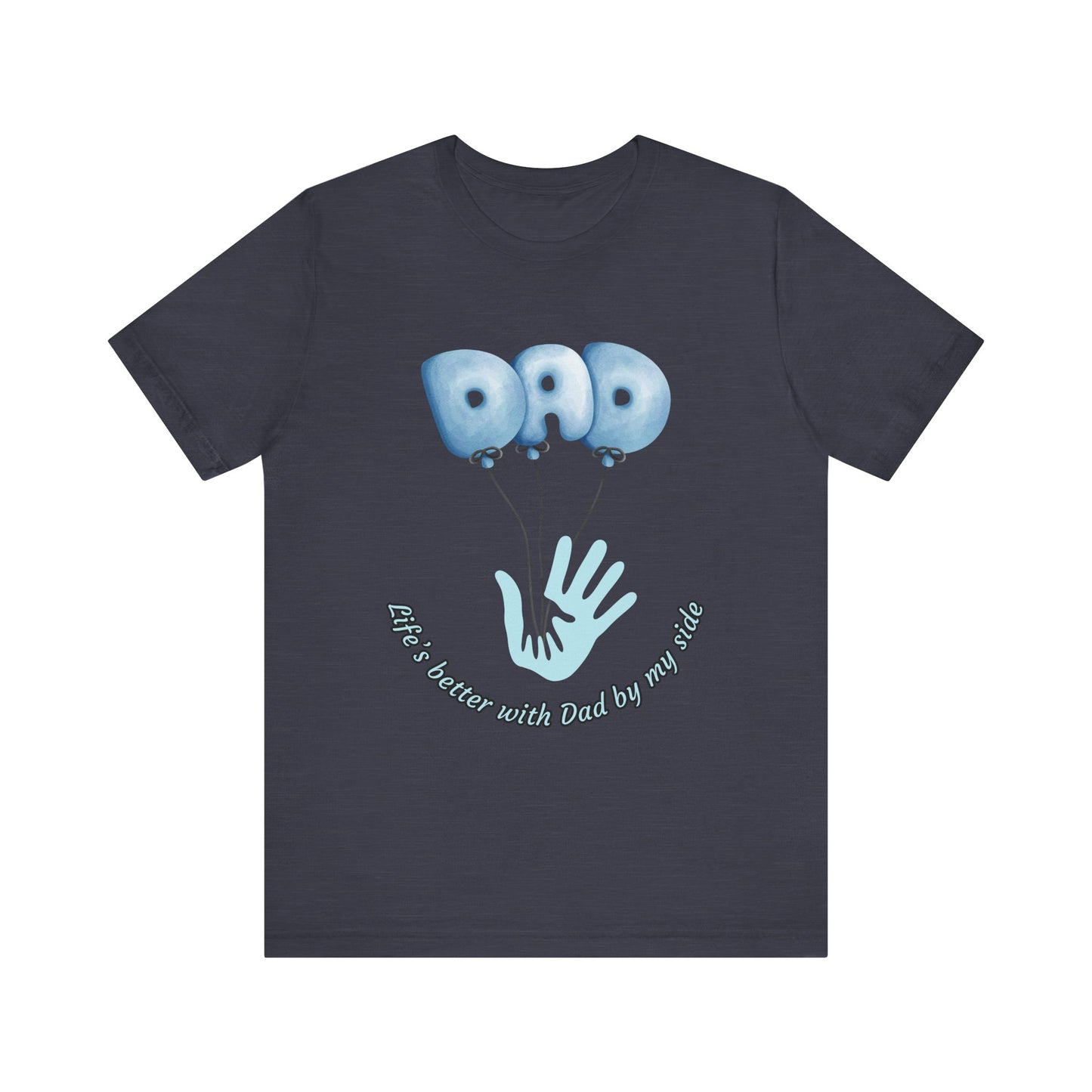 Dad Balloon Tee, Father’s Day Gift, Unisex T-Shirt, Birthday Present, Love for Dad, Family Celebration Apparel