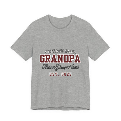 Vintage Soul Grandpa Tee | Perfect Gift for New Grandpas, Father's Day Present, Casual Wear, Family Gatherings, Comfortable Style