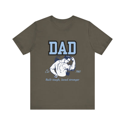DAD Strong Unisex Jersey Tee, Father's Day Gift, Dad Humor Shirt, Comfortable Casual Top, Birthday Gift Tee, Everyday Wear