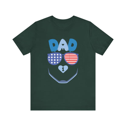 Patriotic Dad Tee, Father's Day Gift, USA Pride Shirt, Unisex Graphic T-Shirt, Summer Casual Wear