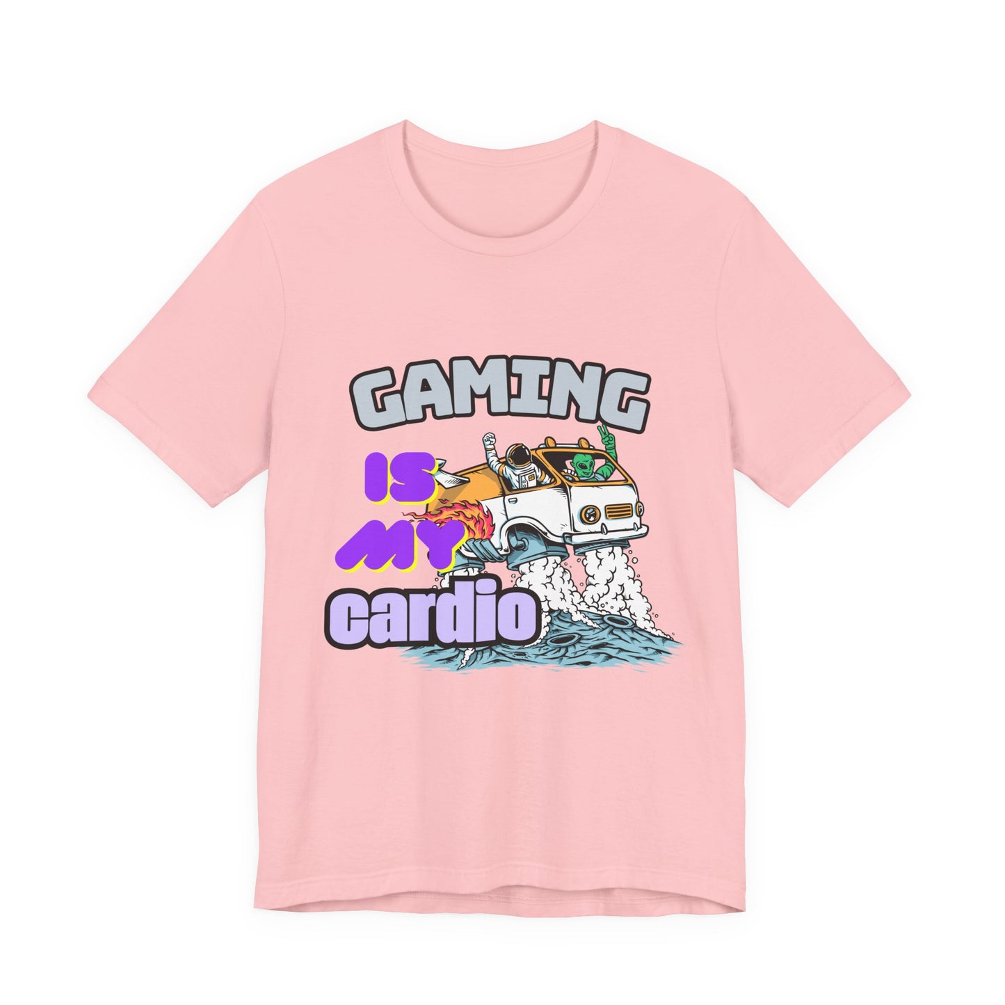 Gaming Is My Cardio Tee, Unisex Graphic T-Shirt for Gamers, Funny Gift for Birthdays, Casual Wear, Unique Gamer Apparel