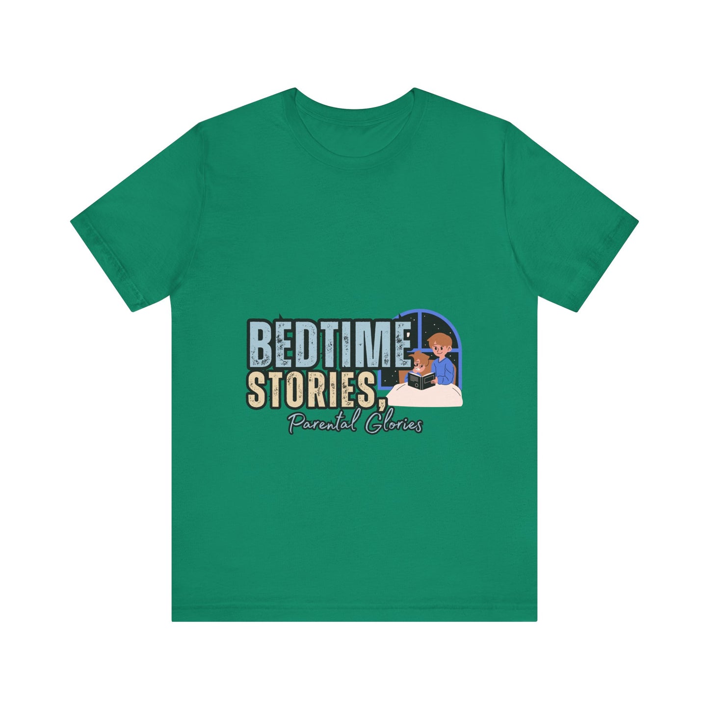 Bedtime Stories Unisex Tee, Cozy Sleep Shirt, Gift for Parents, Family Storytime T-shirt, Book Lovers Apparel