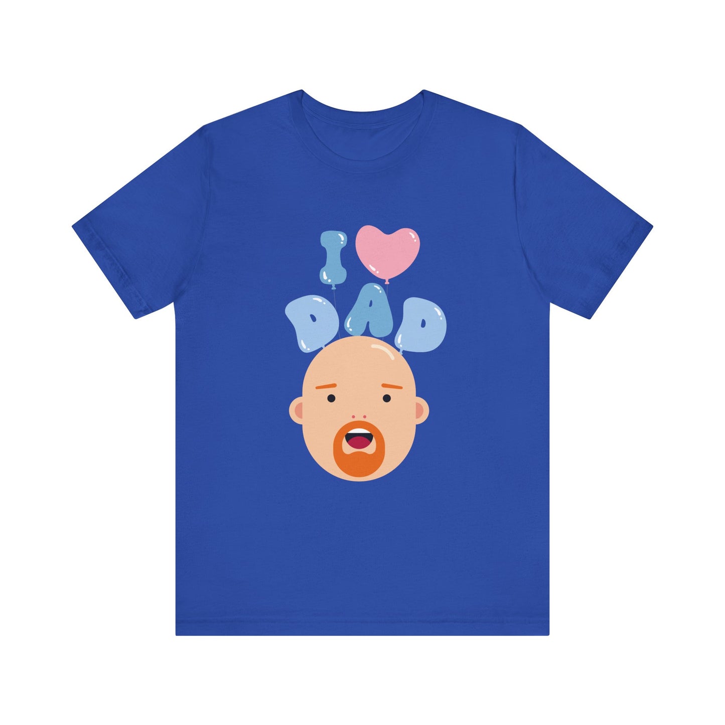 I Love Dad Tee - Perfect Gift for Father's Day, Dad's Birthday, Family Gatherings, Casual Wear, Unisex Jersey Short Sleeve Shirt