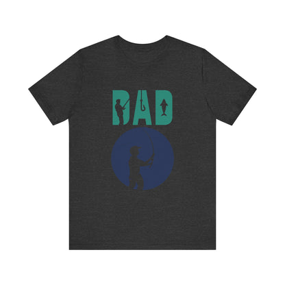 Fishing Dad Tee - Unisex Jersey Short Sleeve T-Shirt for Father's Day, Fishing Lover Gift, Dad's Birthday, Casual Wear, Gift for Him