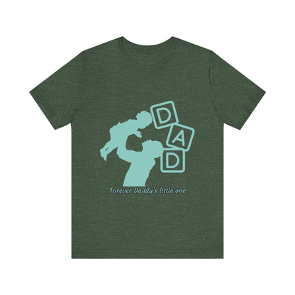 Dad and Child Love Tee, Father's Day Gift, Unisex Jersey T-Shirt, Family Bonding, Casual Wear, Forever Daddy's Little One