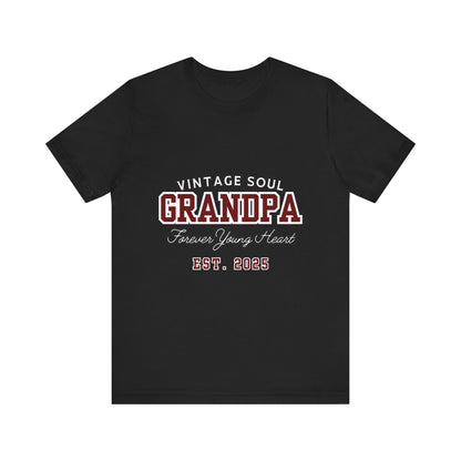 Vintage Soul Grandpa Tee | Perfect Gift for New Grandpas, Father's Day Present, Casual Wear, Family Gatherings, Comfortable Style