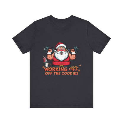 Unisex Tee Santa Funny Cookies Design T-Shirt