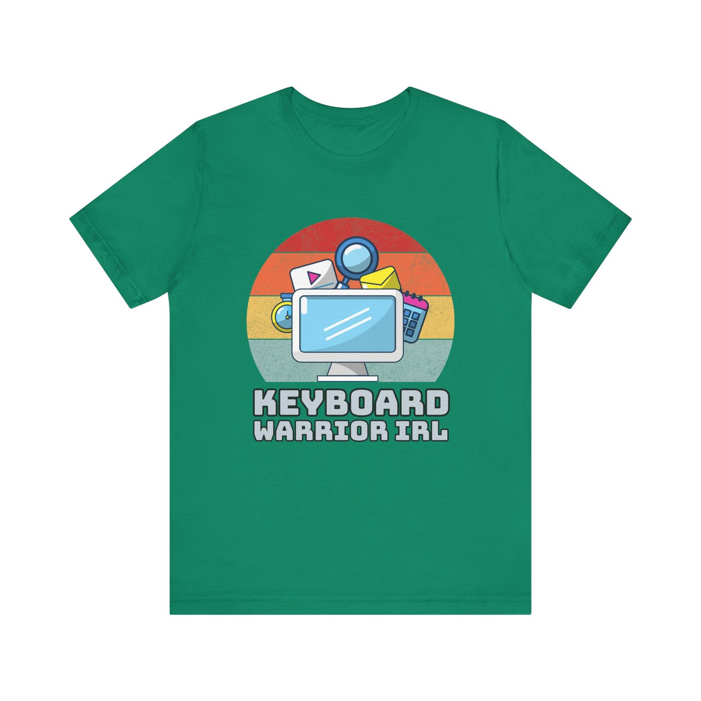 Playful Keyboard Warrior Tee, Gamer Shirt, Geek Fashion, Cute Coding Gift, Unisex Casual Tee, Retro Gaming Apparel