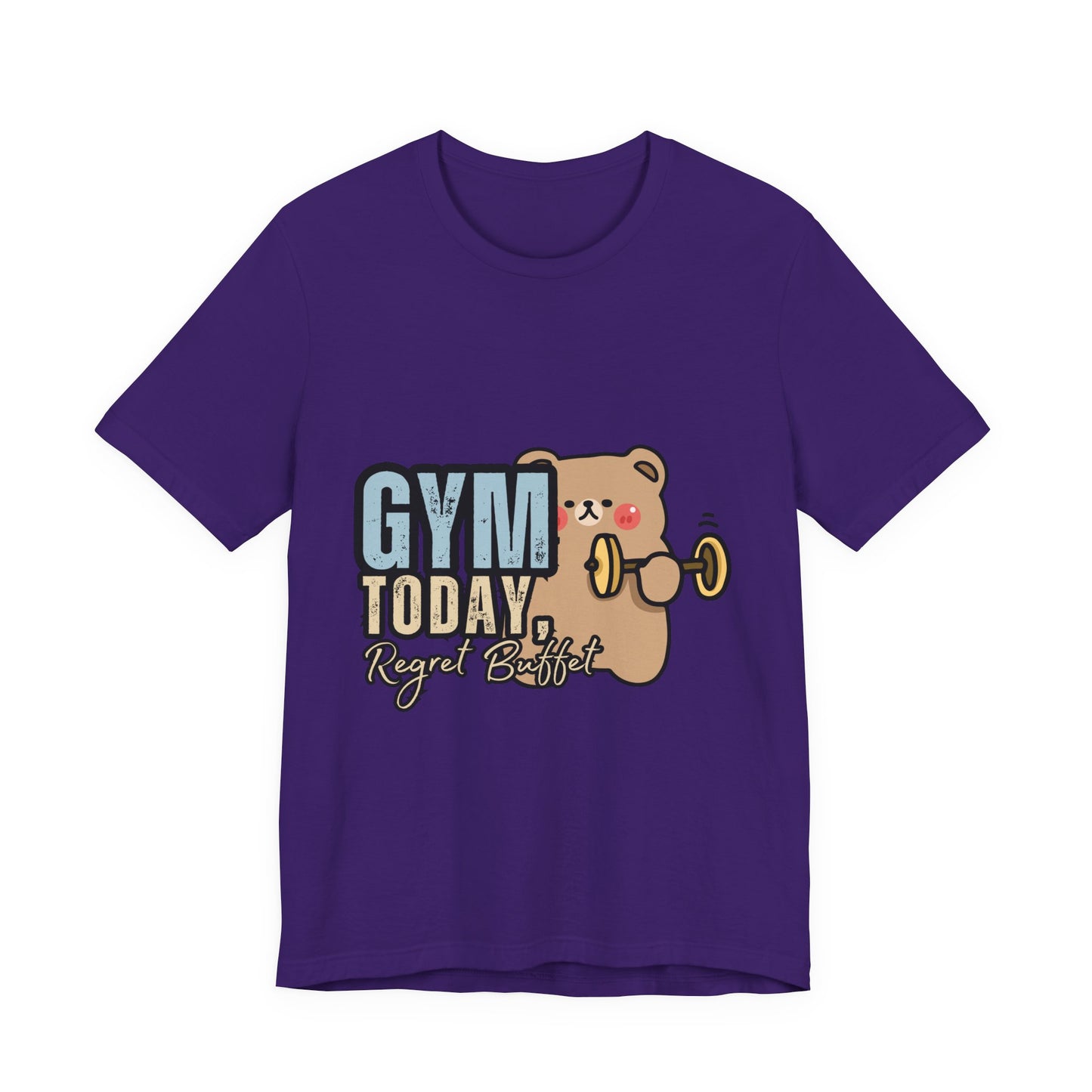 Adorable Gym Bear Unisex Tee - Perfect for Fitness Lovers, Cute Workout Shirt, Gift for Exercise Enthusiasts, Casual Wear, Fun Gym Apparel