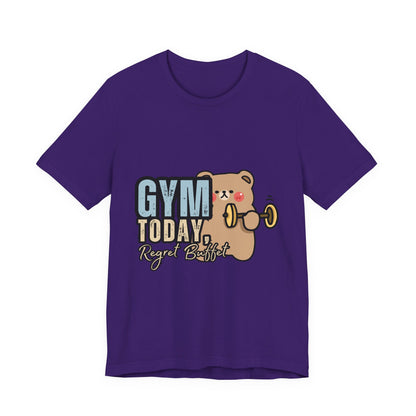 Adorable Gym Bear Unisex Tee - Perfect for Fitness Lovers, Cute Workout Shirt, Gift for Exercise Enthusiasts, Casual Wear, Fun Gym Apparel