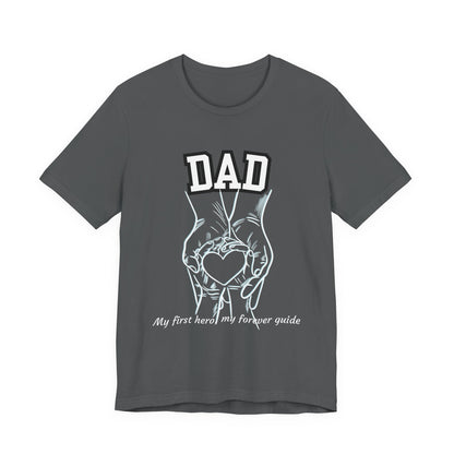 Heartfelt Dad's Love Tee, Gift for Dad, Unisex Tee with Heart Design, Birthday Gift, Casual Wear