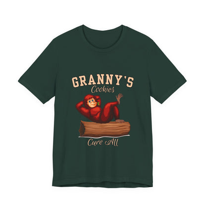 Granny's Cookies Unisex Tee, Cute Cookie Lover Gift, Baking T-Shirt, Funny Foodie Apparel, Family Gathering Shirt, Holiday Gift Idea