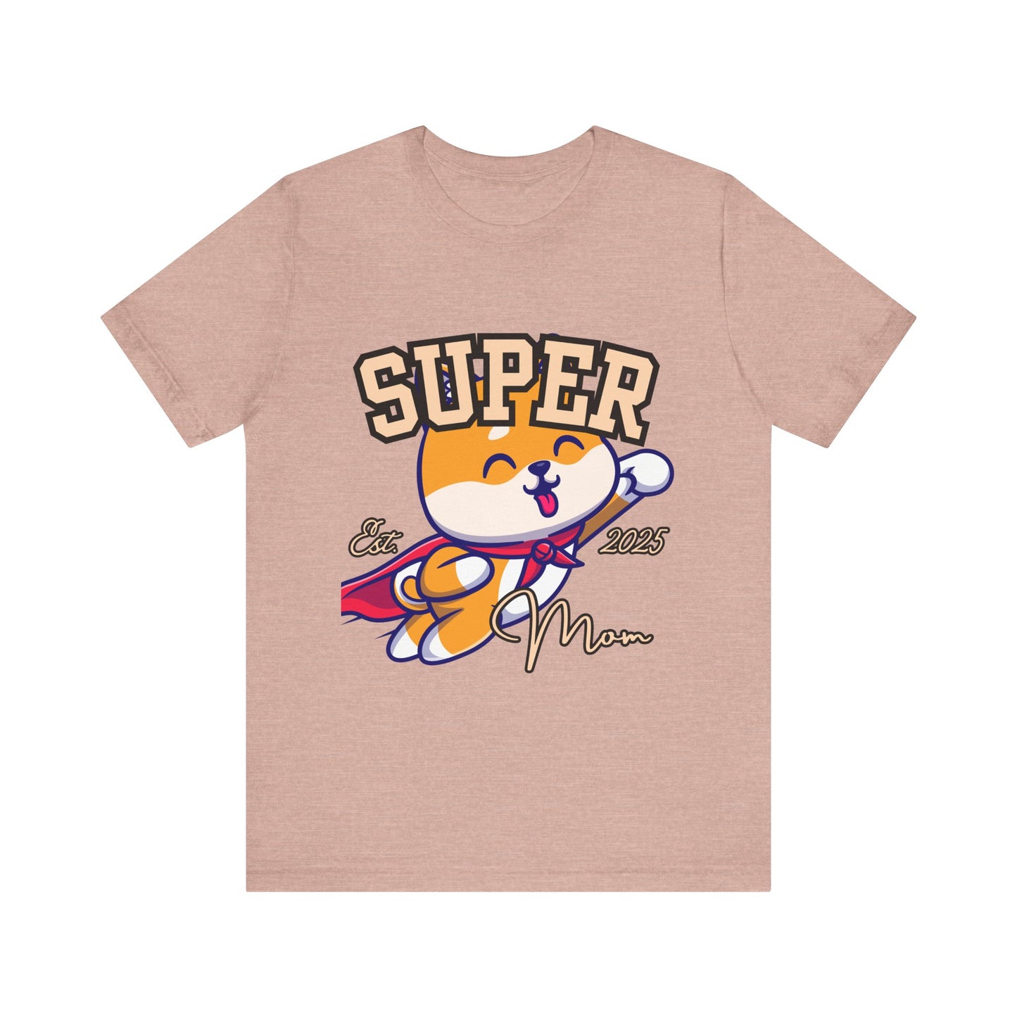 Super Hero Mom Tee, Cute Cat T-Shirt, Gift for Cat Lovers, Casual Wear, Fun Unisex Shirt, Birthday Celebration Tee