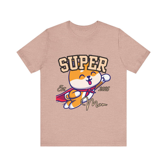 Super Hero Mom Tee, Cute Cat T-Shirt, Gift for Cat Lovers, Casual Wear, Fun Unisex Shirt, Birthday Celebration Tee