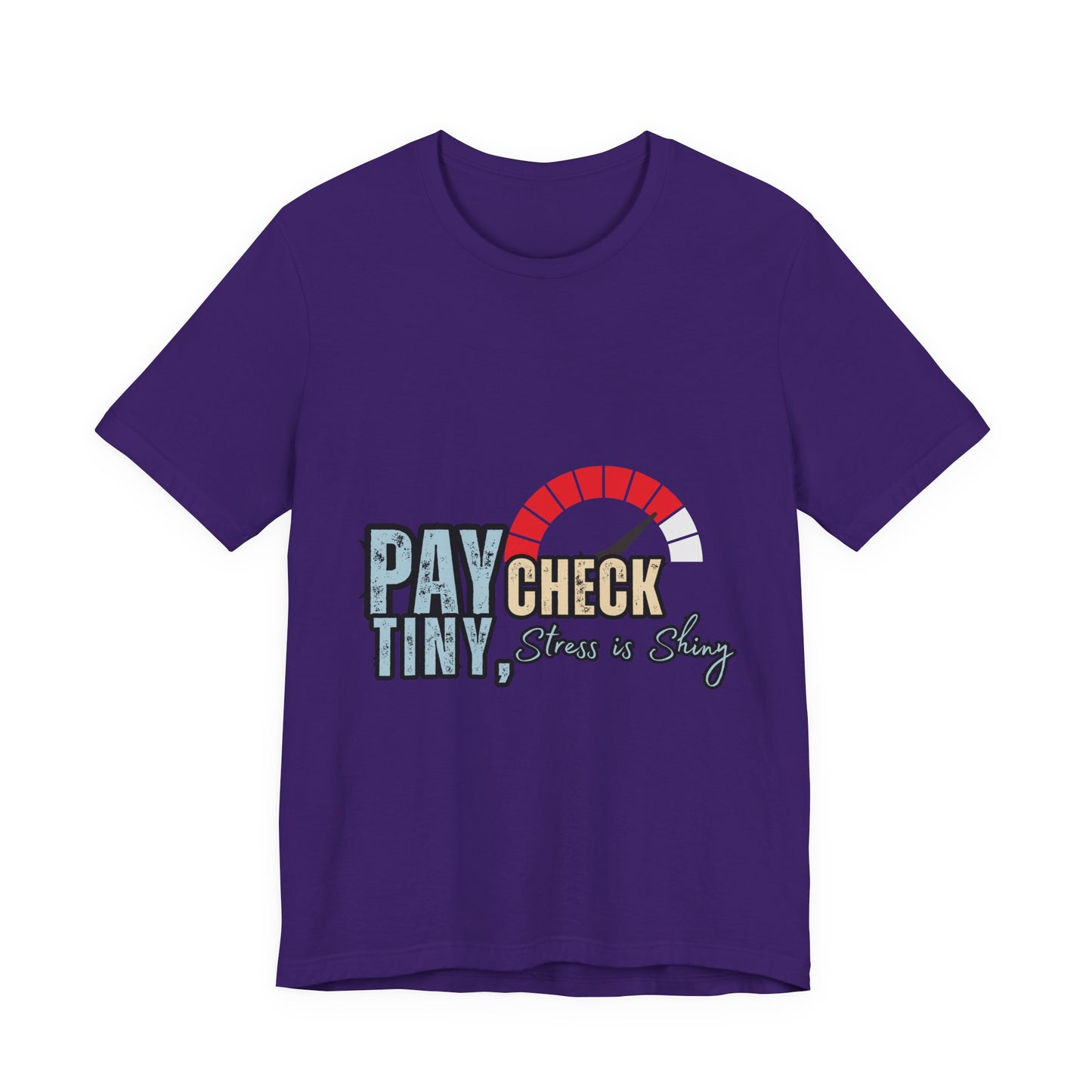 Paycheck Stress Is Crazy Tee, Funny T-Shirt, Unisex Graphic Tee, Relaxed Fit Humor Top, Gift for Payroll Workers, Office Humor Shirt