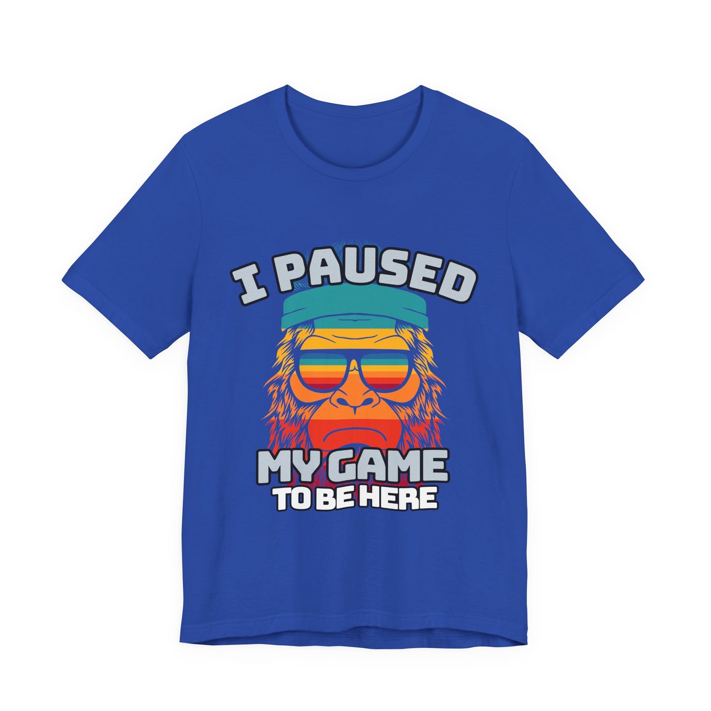 Funny Gamer Tee - I Paused My Game To Be Here, Gaming Shirt, Unisex T-Shirt, Gift for Gamers, Casual Summer Wear, Vintage Gaming Apparel