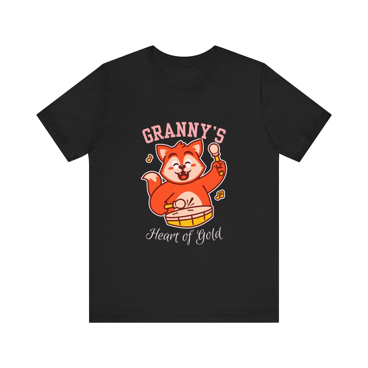 Granny's Heart of Gold Tee, Cute Graphic T-Shirt, Gift for Grandma, Casual Wear, Family Celebration Shirt