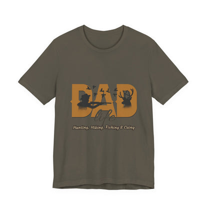 Dad Life Short Sleeve Tee - Celebrate Fatherhood, Gift for Dads, Casual Everyday Wear, Father's Day, Family Gatherings, Outdoor Adventures