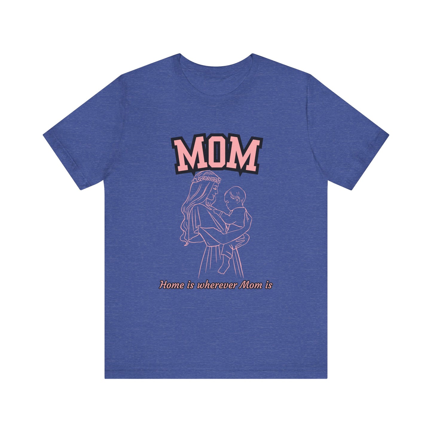 Mom Love Unisex Jersey Tee, Cute Gift for Mom, Mother’s Day Shirt, Casual Family Tee, Soft Cotton Top