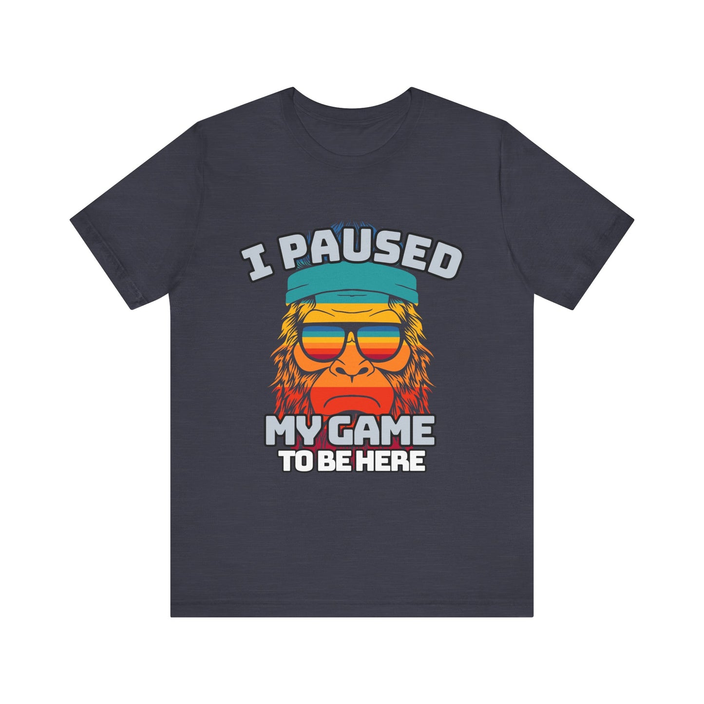 Funny Gamer Tee - I Paused My Game To Be Here, Gaming Shirt, Unisex T-Shirt, Gift for Gamers, Casual Summer Wear, Vintage Gaming Apparel