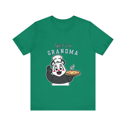 Cute Grandma Cooking Tee, Fun Family Gift, Unisex T-Shirt, Cute Chef Panda Design, Birthday, Mother's Day, Casual Wear