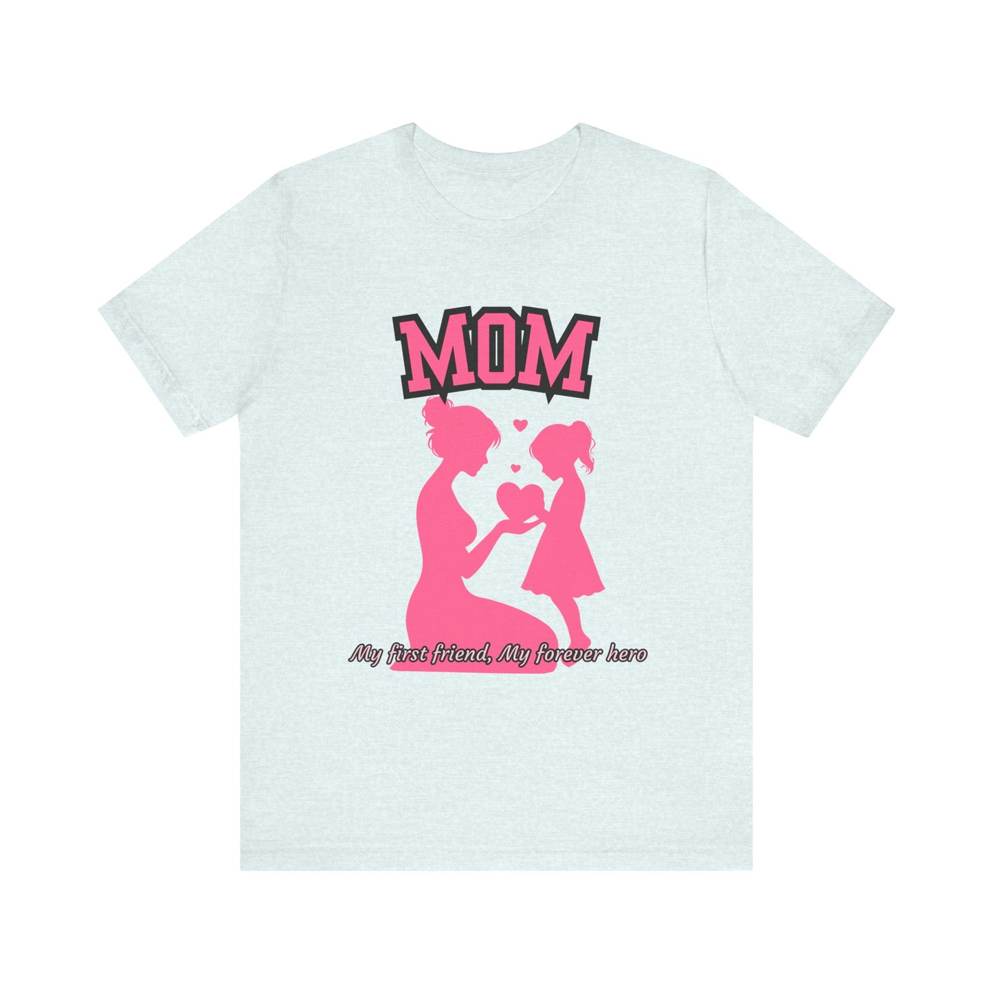 Mom and Daughter Love Tee | Unisex Jersey T-shirt for Mother's Day, Birthday Gift, Family Outing, Casual Wear, Heartwarming Gift